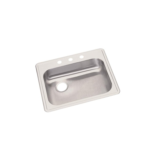 Dayton Stainless Steel 25 X 22 X 5-3/8 Single Bowl Top Mount Sink
